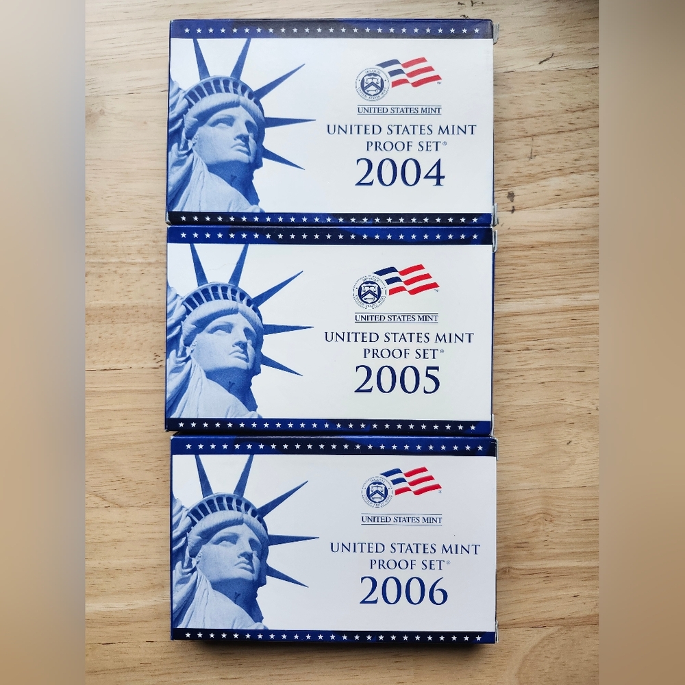 United States Mint Proof Set Collection 2004-2005-2006
